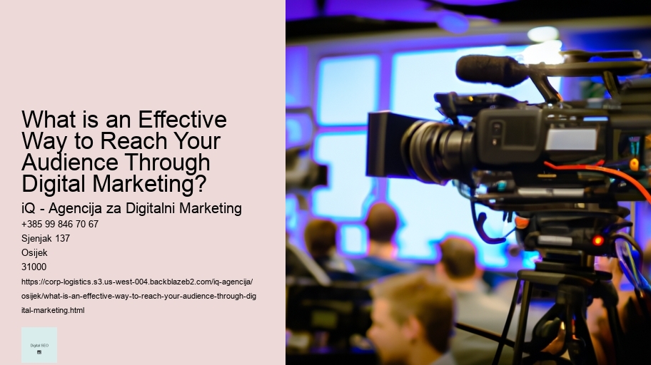What is an Effective Way to Reach Your Audience Through Digital Marketing? 